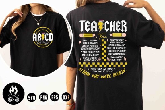 ABCD Teacher Tour Funny SVG, Education Graphics for T-Shirt Designs