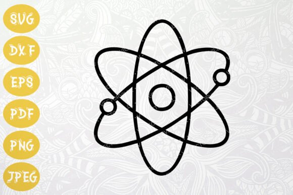 Atom Icon SVG for Science Projects: Graphics and Icons Review