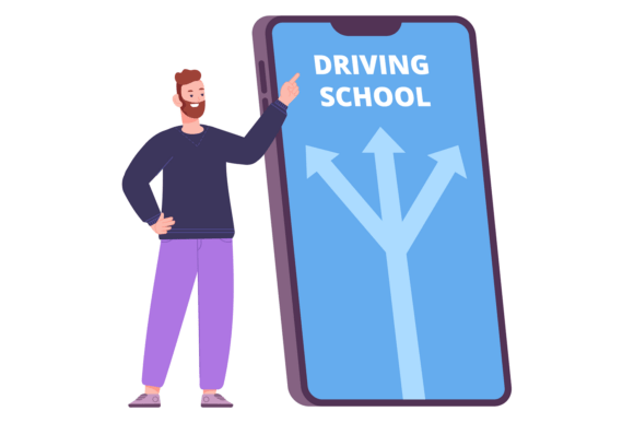 Driving School App Review: Graphics & Illustrations for Local Brands