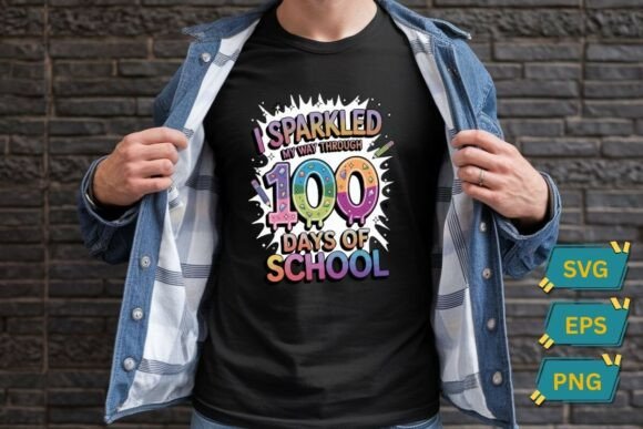 I Sparkled My Way Through 100 Days of Graphics and T-Shirt Designs