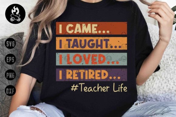 Teacher Retirement SVG, Education Svg Graphics for T-Shirt Designs
